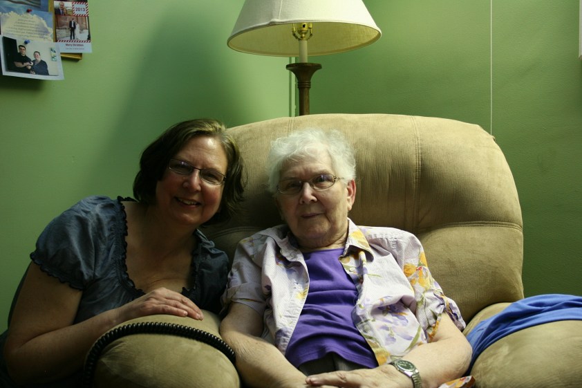 Me with my mom in her Parkview Home room.