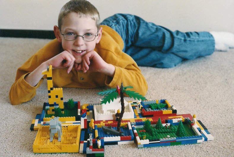 My Tufts University computer science and mathematics majors son played with LEGOs constantly while growing up. This photo was taken in June 2003.