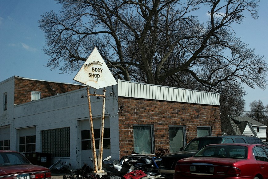 Another eye-catching sign on the west side of Sleepy Eye.