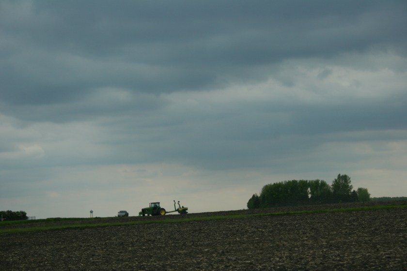 Between Morgan and New Ulm, Minnesota.