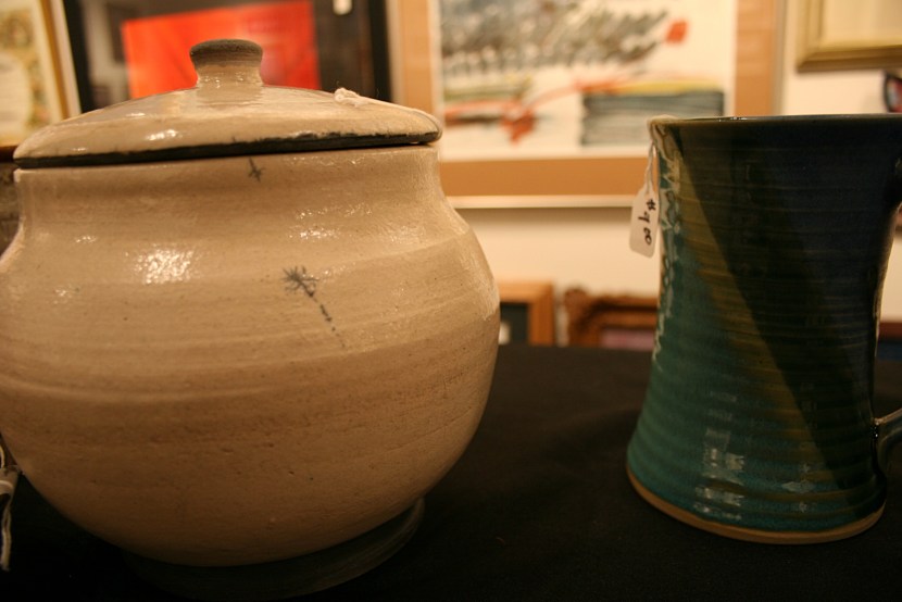 Even pottery is available for purchase.