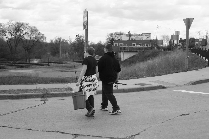 Boys going fishing in Wisconsin