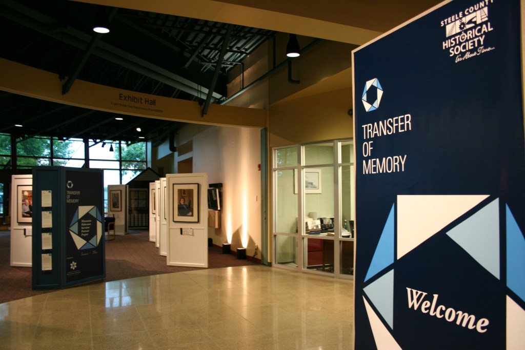 The Steele County History Center, 1700 Austin Road, Owatonna, is hosting "Transfer of Memory" through August 17.