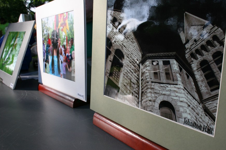 The only three entries, and thereby the winning entries, in the Faribault Heritage Days Photo Contest. The photo on the right of historic Johnston Hall was voted the community favorite during polling at the State Bank of Faribault.