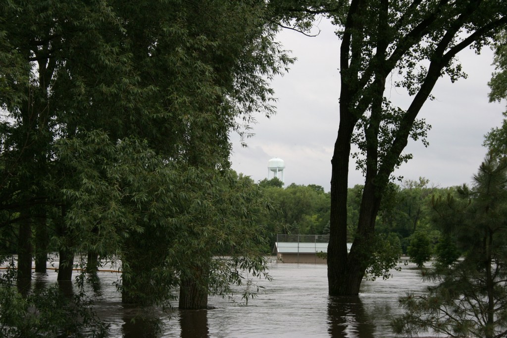 Flooded Teepee Tonka Park.