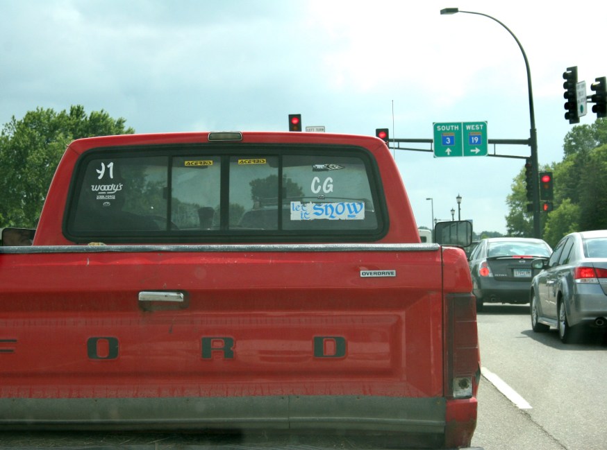Photographed on a hot and humid Saturday on Minnesota Highway 3 in Northfield.