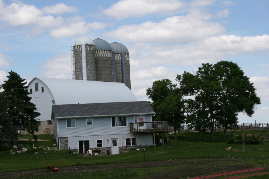 Sunday drive, hillside farmsite