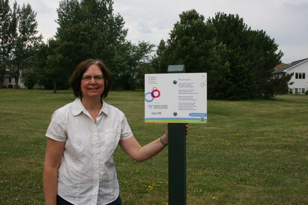 Me by my poetry sign.