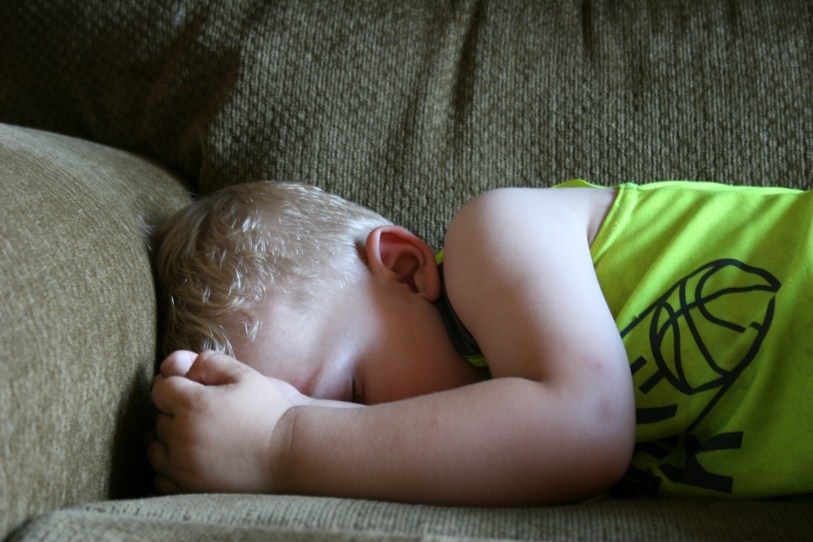 Boy sleeping close-up