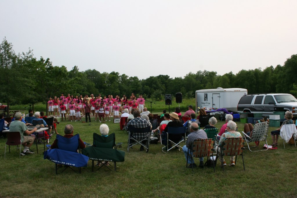 On a perfect summer night, Songs of Hope performed an outdoor concert at River Bend Nature Center in Faribault.