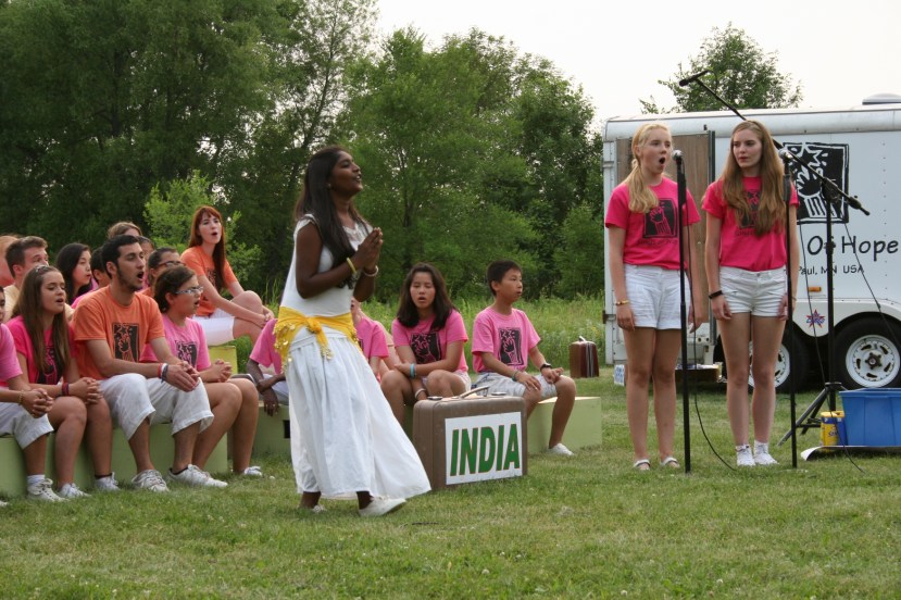 Songs of Hope performers present a selection from India.