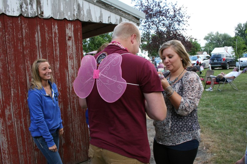 First, fairy wings for Lucas...