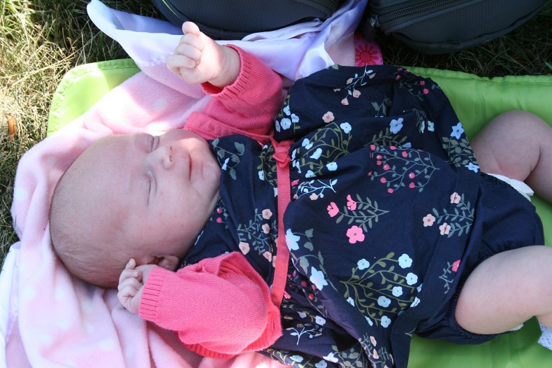 The youngest attendee, 3-week-old Maddison.