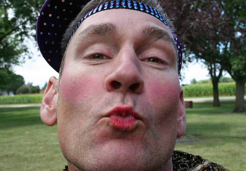 Kirt, hamming it up for the crowd.