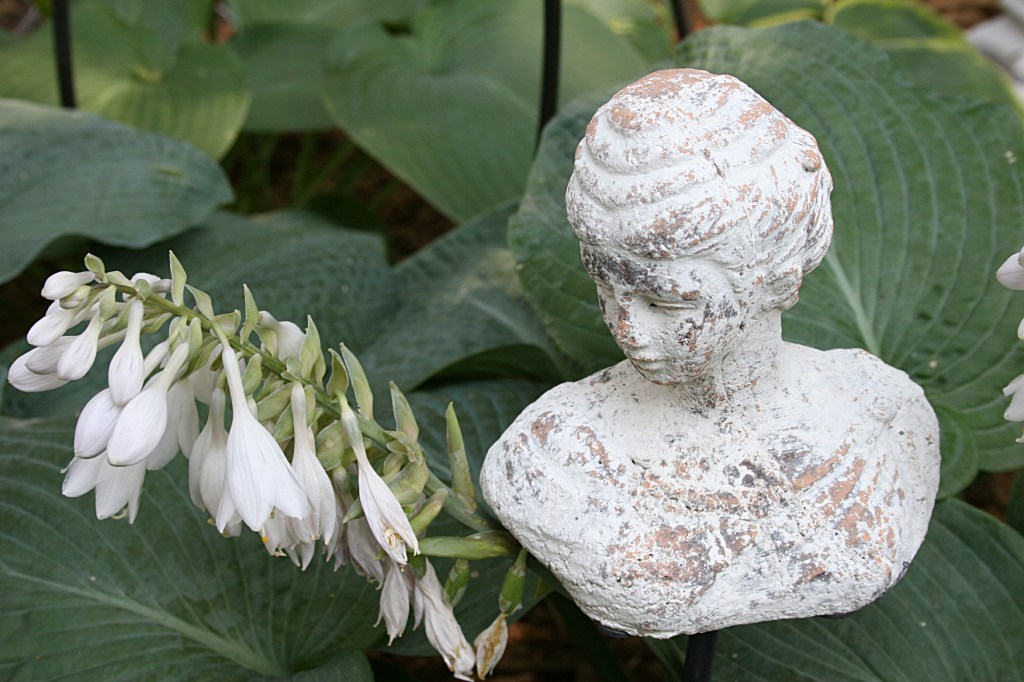 Some of the art is more serious, like this bust.