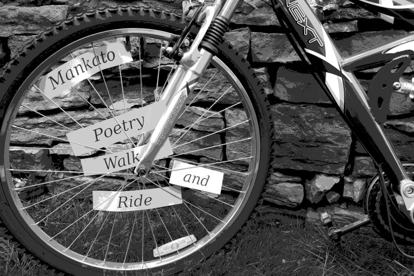 A graphic I created for Mankato Poetry Walk and Ride.