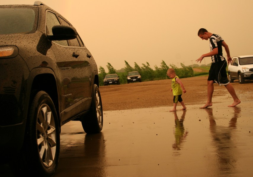 Follow the leader or monkey see, monkey do.