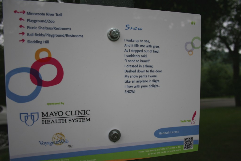 Hannah's poem, "Snow."