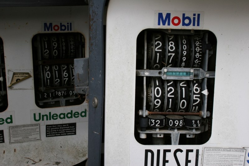 Lots of vintage gas pumps to study up close.