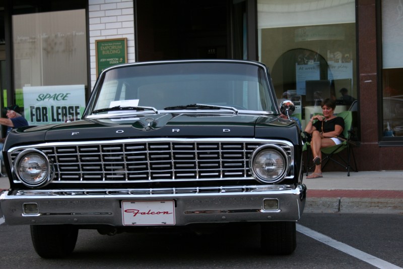 A classic Ford Falcon.