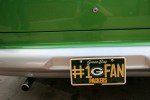 Faribault car show, Green Bay sign on car