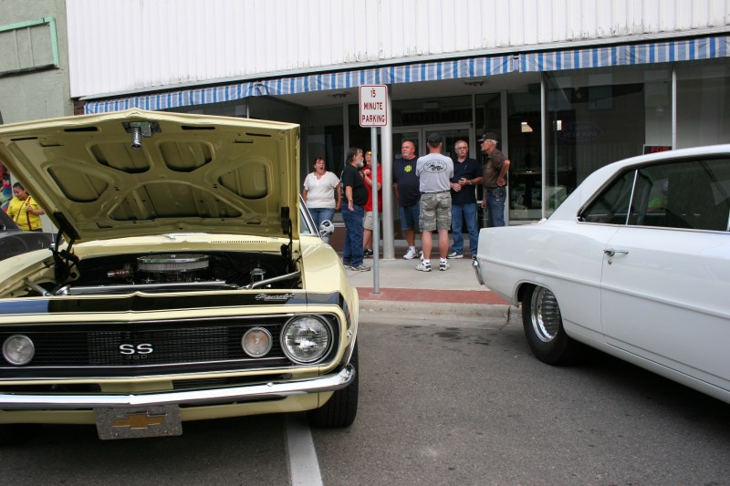 Hanging out at Faribault Car Cruise Night.