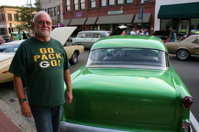 The proud Packers fan who bought this car already painted green. Perfect for this Minnesotan with a daughter living in Milwaukee and encouraging her dad's Packers mania.
