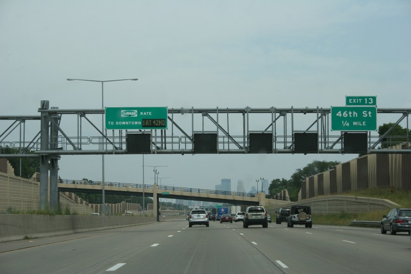 Approaching downtown Minneapolis. Growing up on a southwestern Minnesota dairy and crop farm, I would travel with my parents and siblings once a year to visit relatives in Minneapolis. We got off at the 46th Street exit.