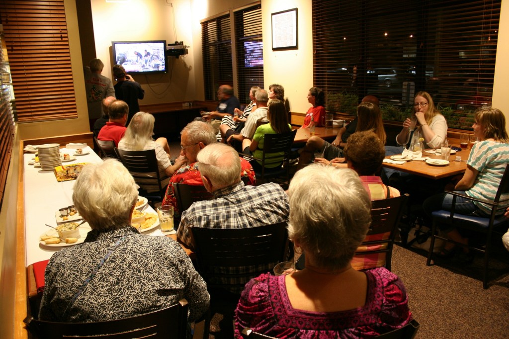 A portion of the crowd watches "Boy Meets Whirl."