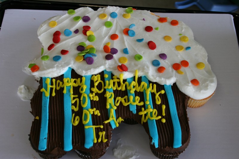 Celebrating the birthdays of three family members.