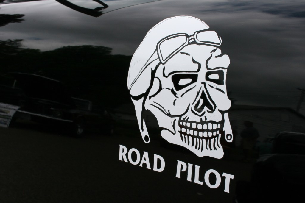 Definitely not as family-friendly as Chad's VW bus art.