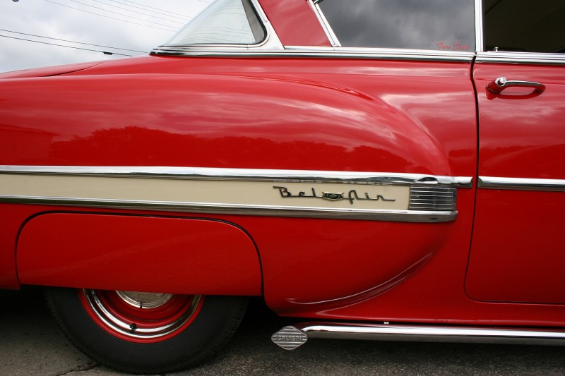 Love the graceful curves of this Bel Air.