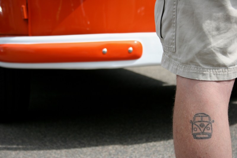 But Chad noticed me because I asked him to stand still so I could photograph his tattoo