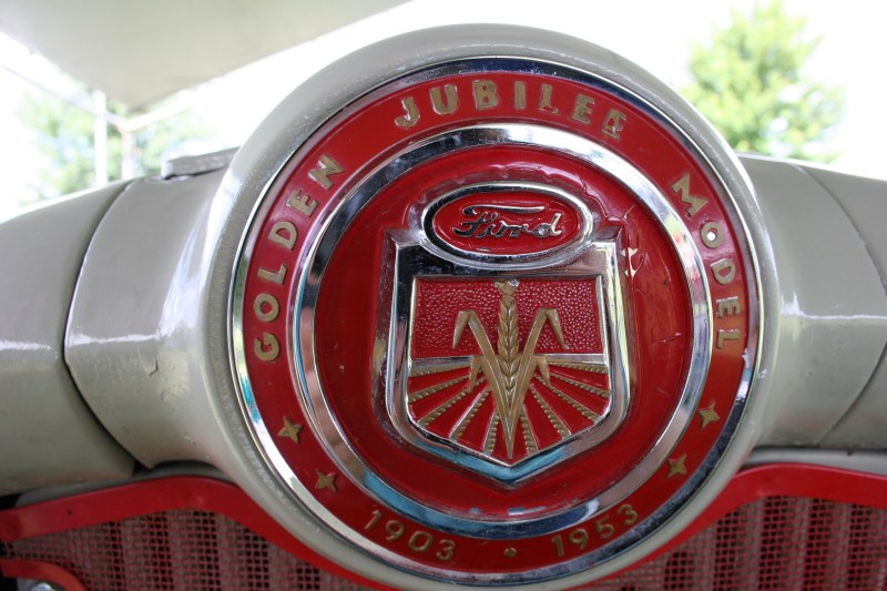 You can buy a chance to win a Golden Jubilee 1950s Ford being raffled by the Rice County Steam & Gas Engines, Inc.