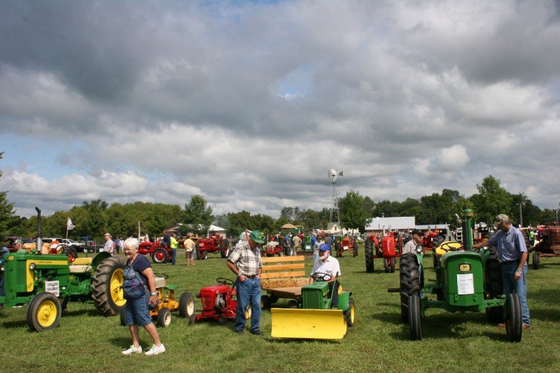 A snippet of the tractors displayed at the show.