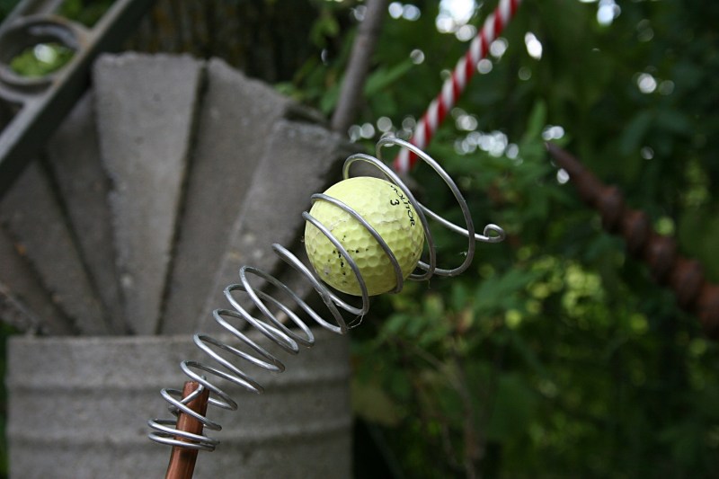 Circles and spirals appear often in Steve's art.