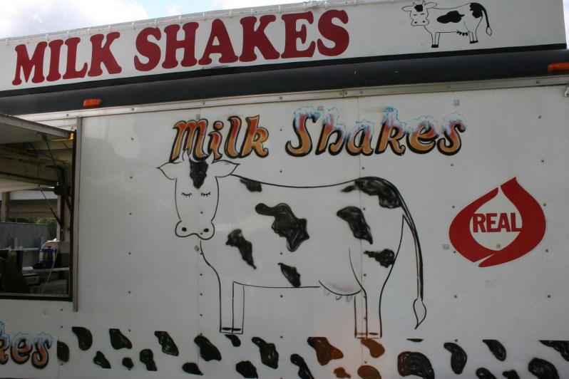 Art, milk shake sign
