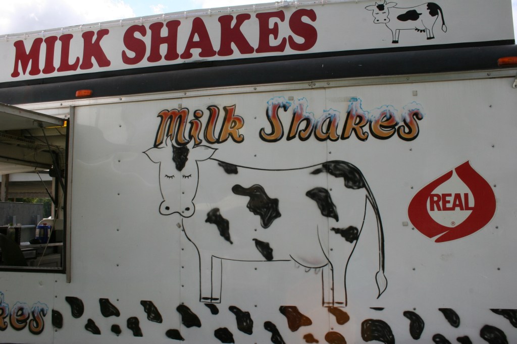 Art, milk shake sign