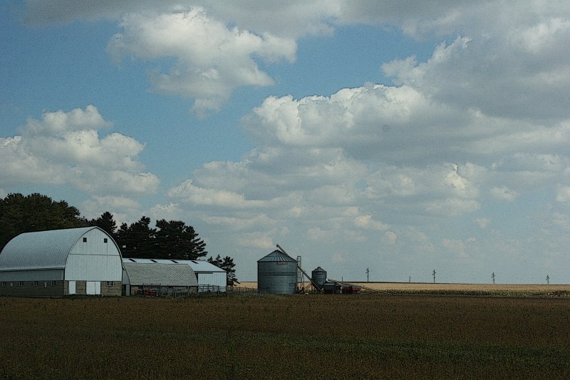 Bins await the new crop.