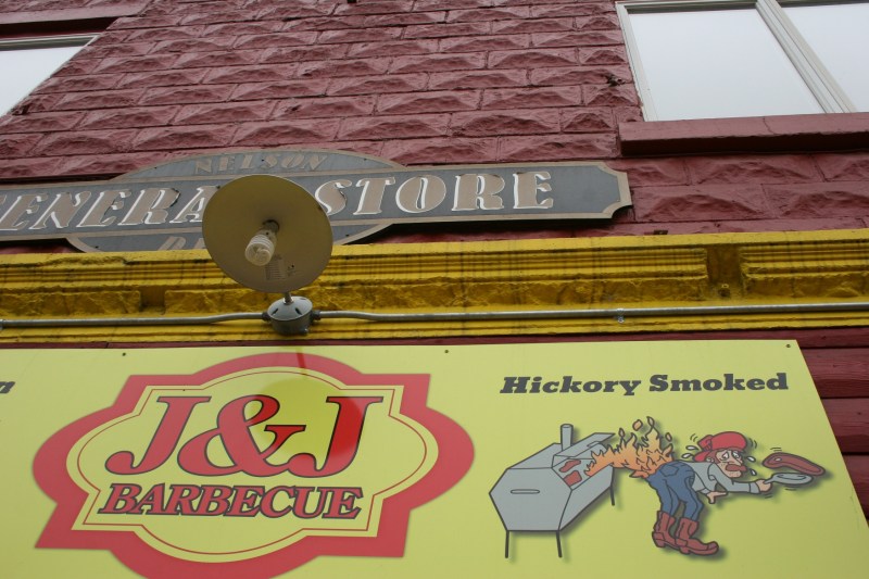 J & J features hickory smoked meats.