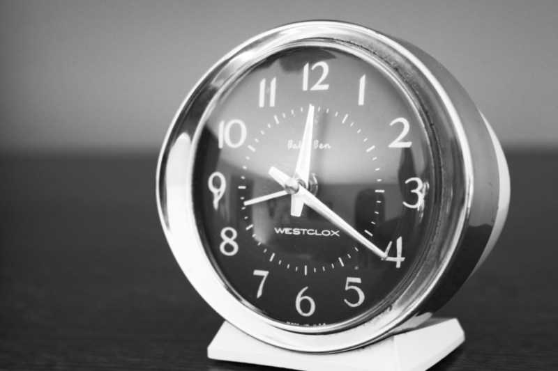 I recently started collecting alarm clocks and now have four, three Westclox and one General Electric.