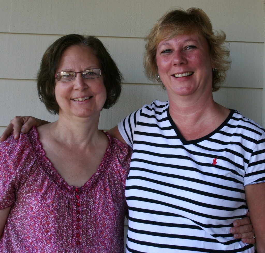 Friend and blogger Beth Ann, right, was our personal tour guide in Mason City.