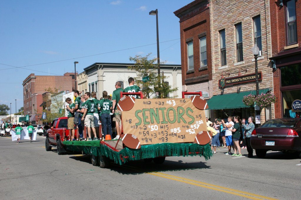 A senior class float.