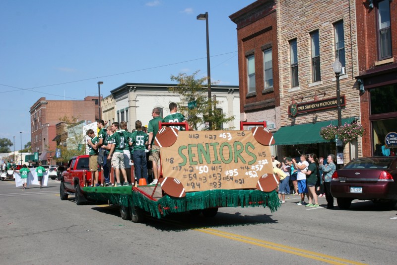 A senior class float.