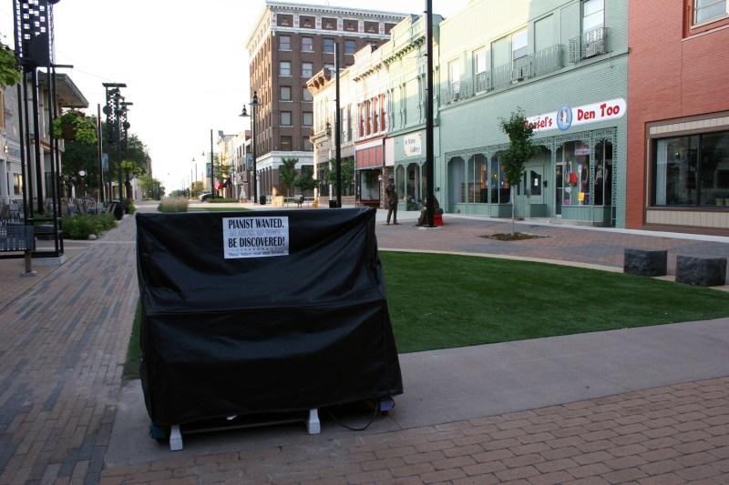 Just cover the piano once you've finished playing.