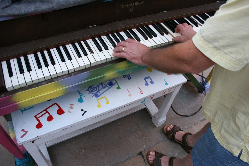 Randy has enough musical knowledge to play a short tune.