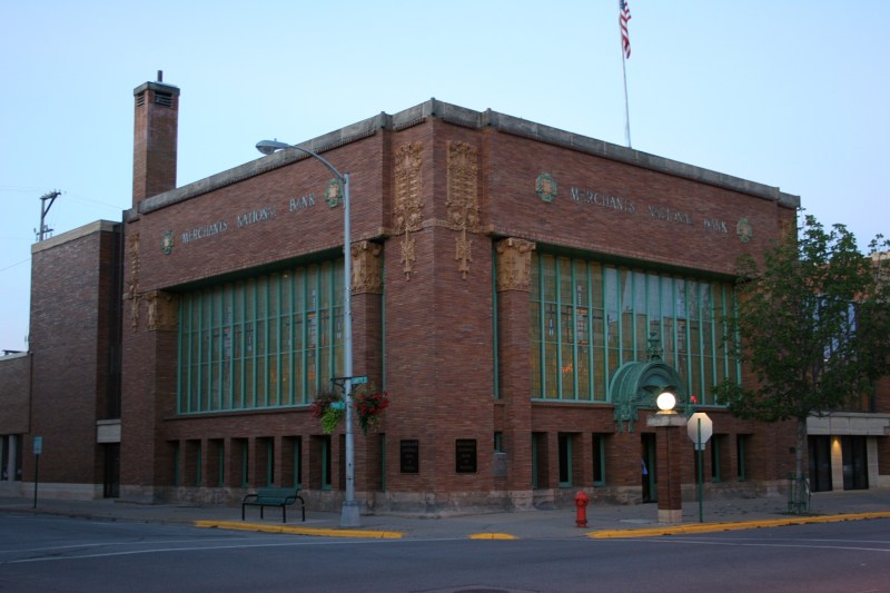The impressive Merchants National Bank. 