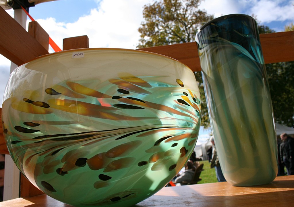 Hand blown glass by Steve Claypatch of Ascension Art, Minneapolis.