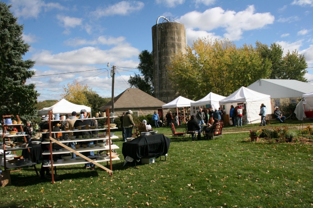 An overview of the craft fair.