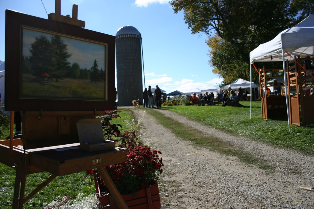 This Sogn Valley farm site presents a beautiful rural setting for the craft fair.